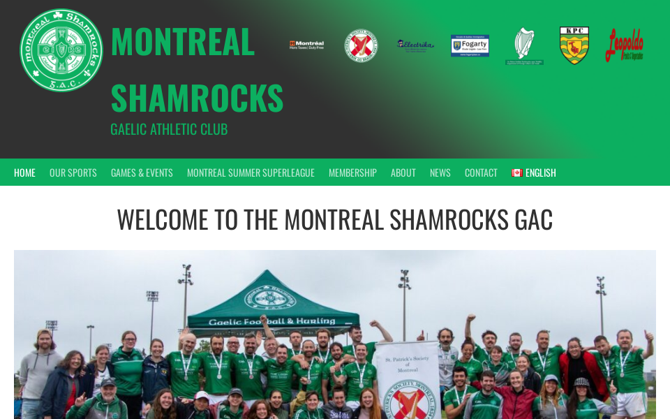 www.montrealgaa.com/ screen capture