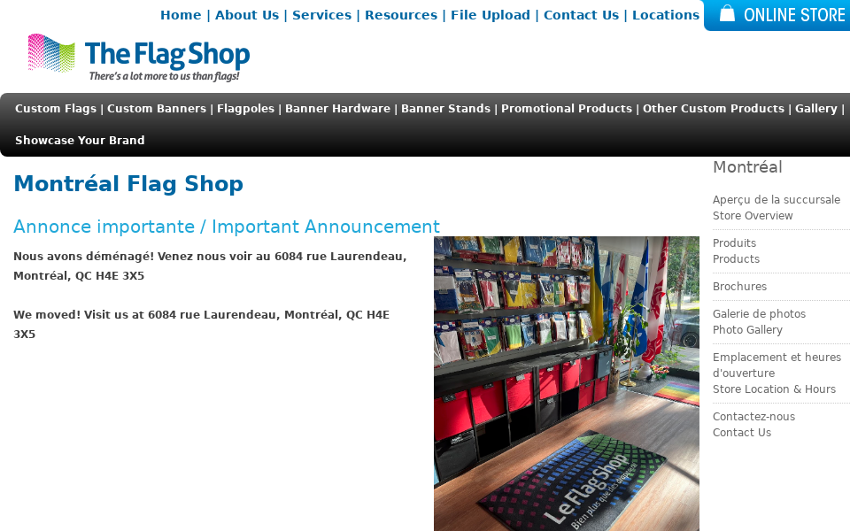 montreal.flagshop.com/ screen capture