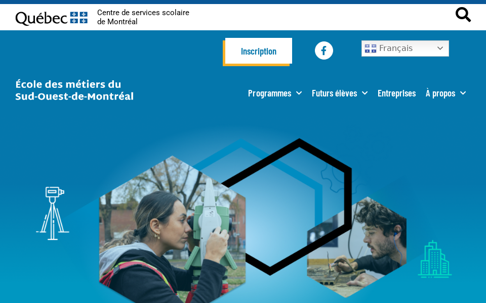 ecole-metiers-sud-ouest.cssdm.gouv.qc.ca/ screen capture