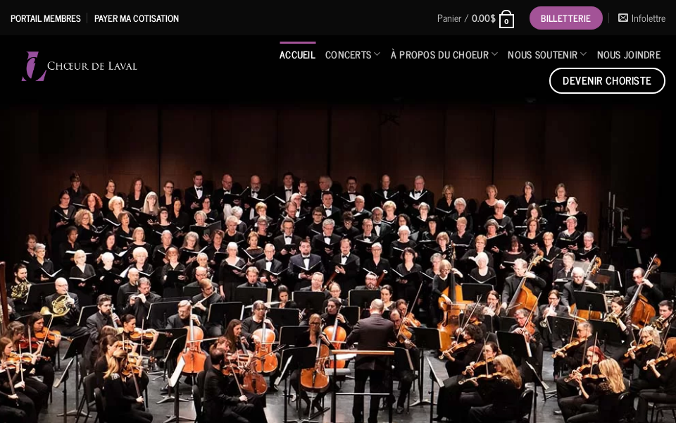 choeurdelaval.ca/ screen capture