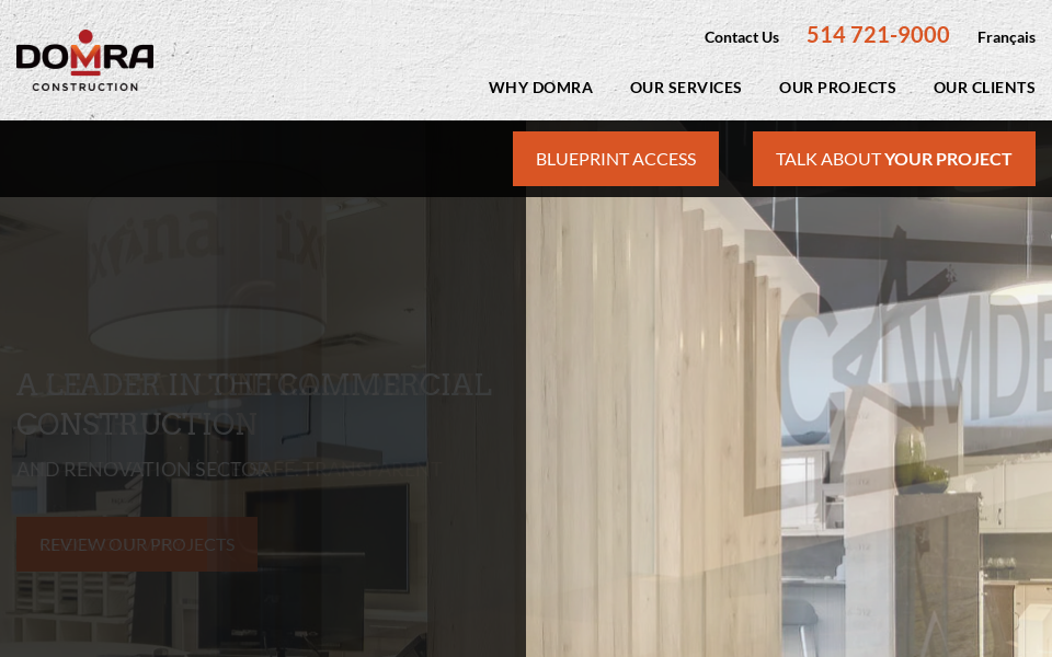 domra.ca/ screen capture