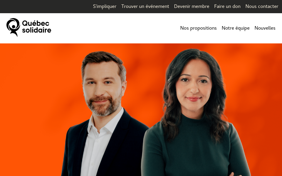 quebecsolidaire.net/ screen capture