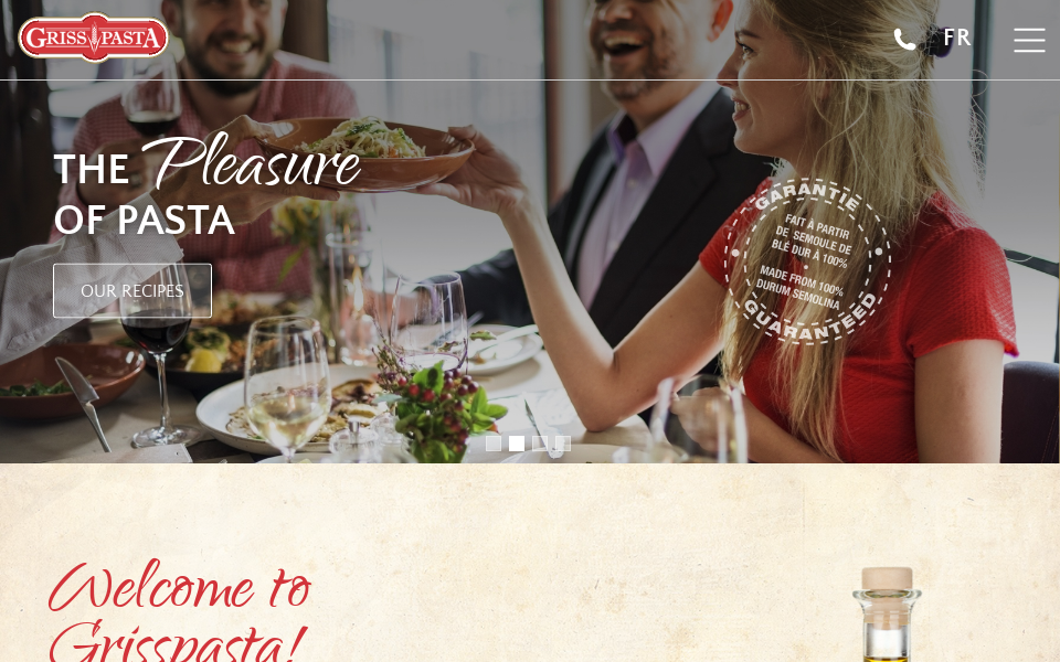 www.grisspasta.com/ screen capture