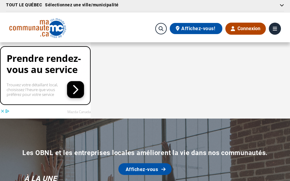 macommunaute.ca/ screen capture